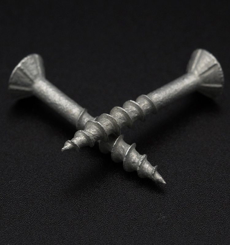 Crux countersunk caput clavorum fibrarum crassarum (galvanized calida-intinge, cum 6 costis)